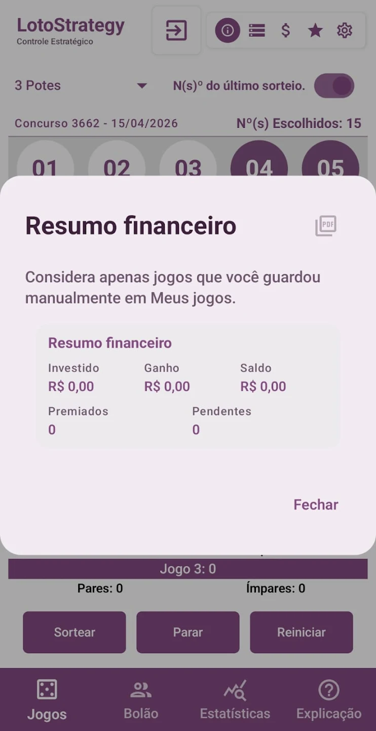 Fluxo de uso